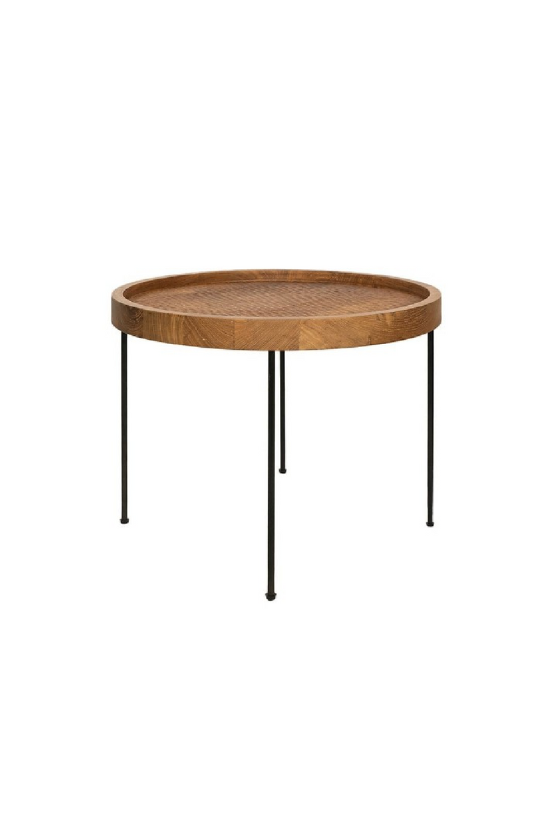 Round Tray Top Side Table | Dareels Gede  | Woodfurniture.com