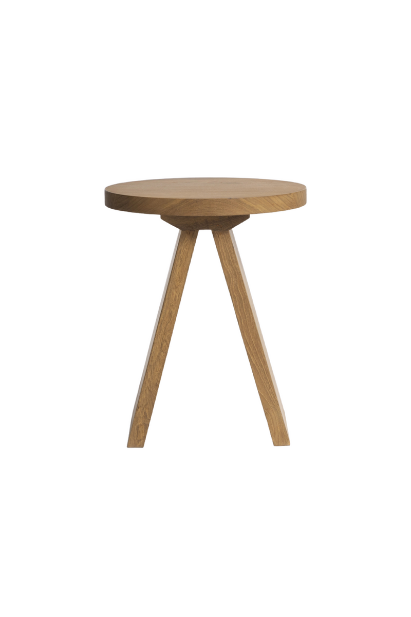 V-Leg Teak Side Table | Dareels Batu | Oroatrade.com