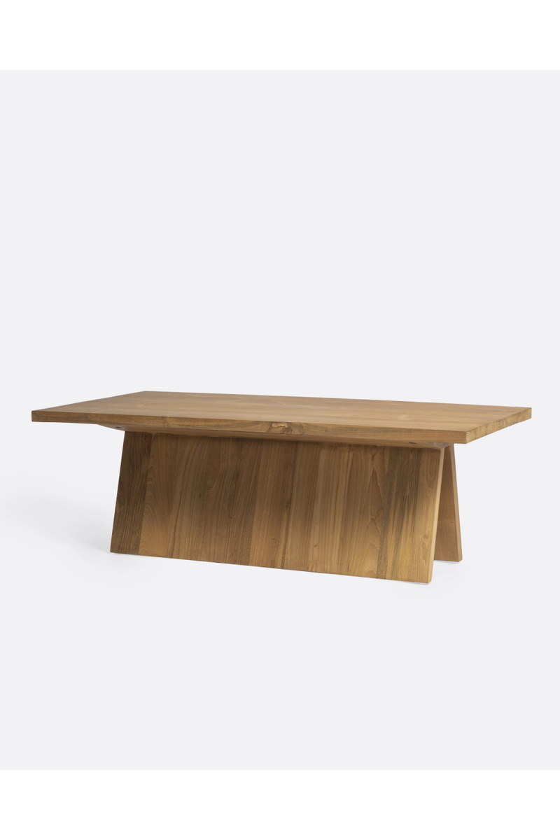 V-Shaped Base Coffee Table | Dareels Batu | Woodfurniture.com