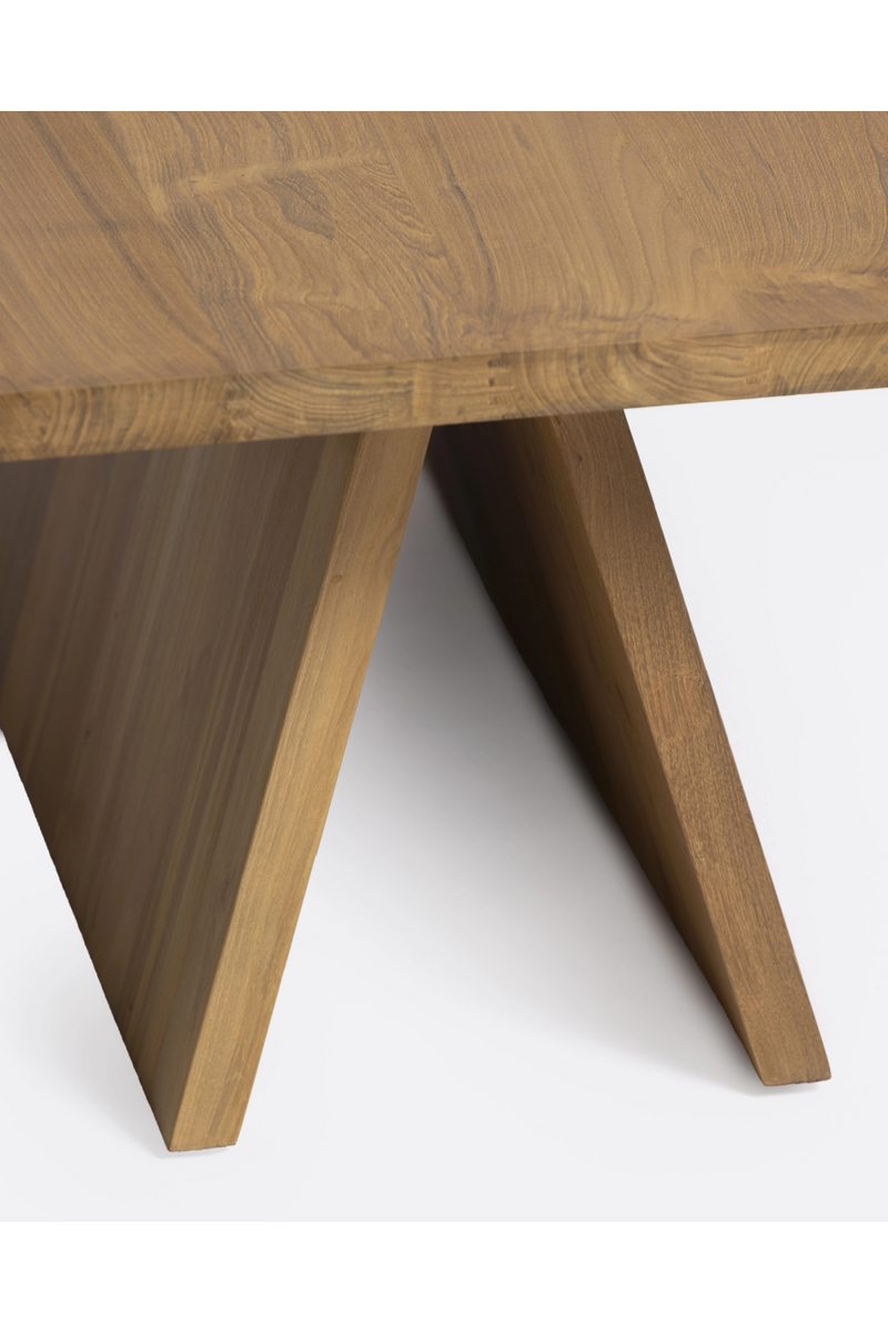 V-Shaped Base Coffee Table | Dareels Batu | Woodfurniture.com