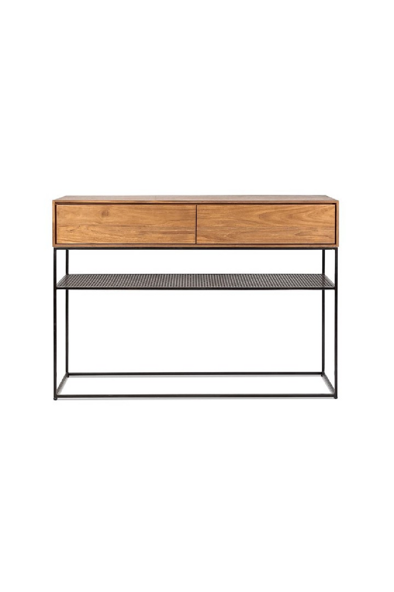 Natural Teak 2-Drawer Console | Dareels Onetwo  | Woodfurniture.com