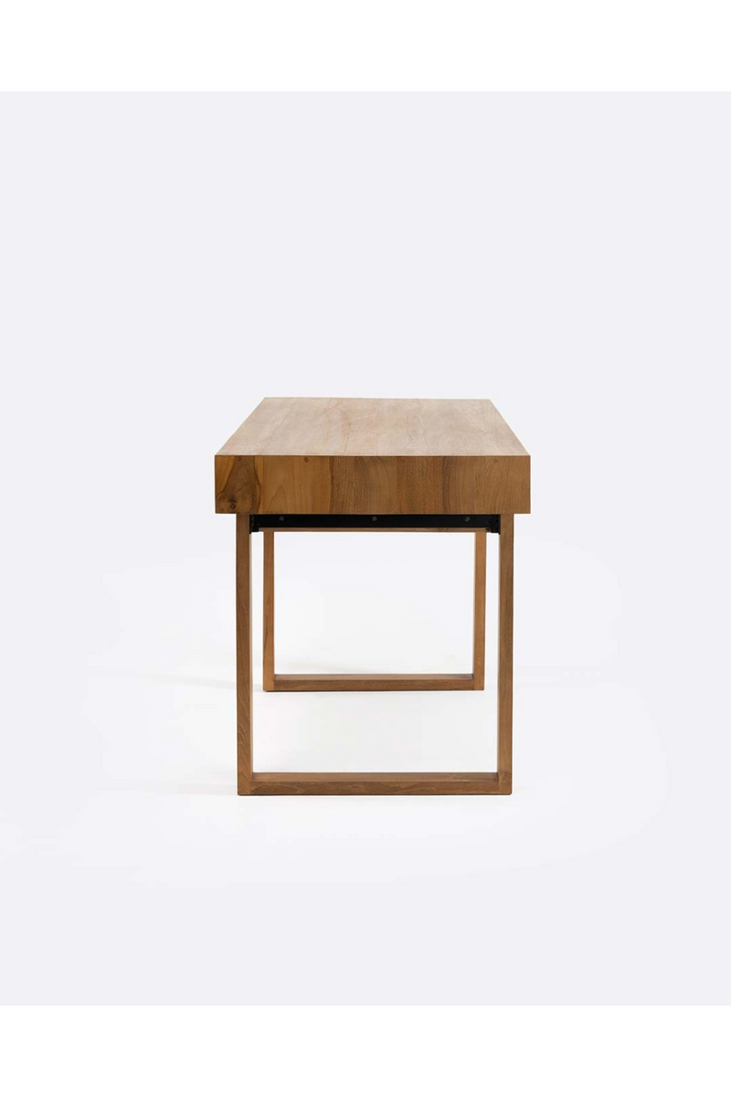 Teak 4-Drawer Writing Desk | Dareels Sinjai | Woodfurniture.com