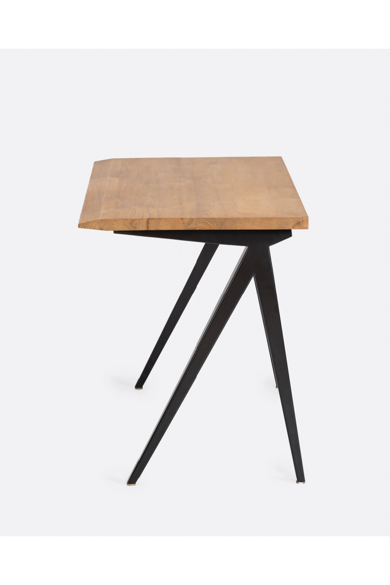 Iron Leg Teak Desk | Dareels Liku | Woodfurniture.com