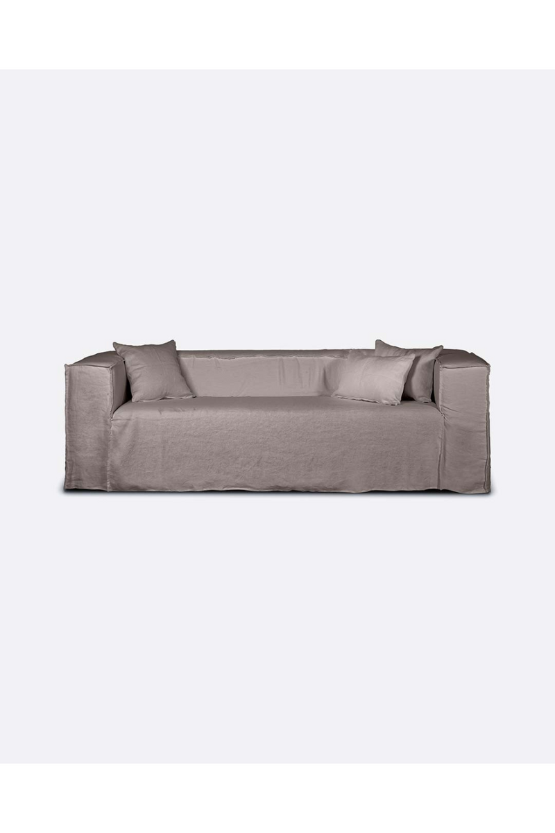 Natural Linen 2-Seater Sofa | Dareels Strozzi | Woodfurniture.com