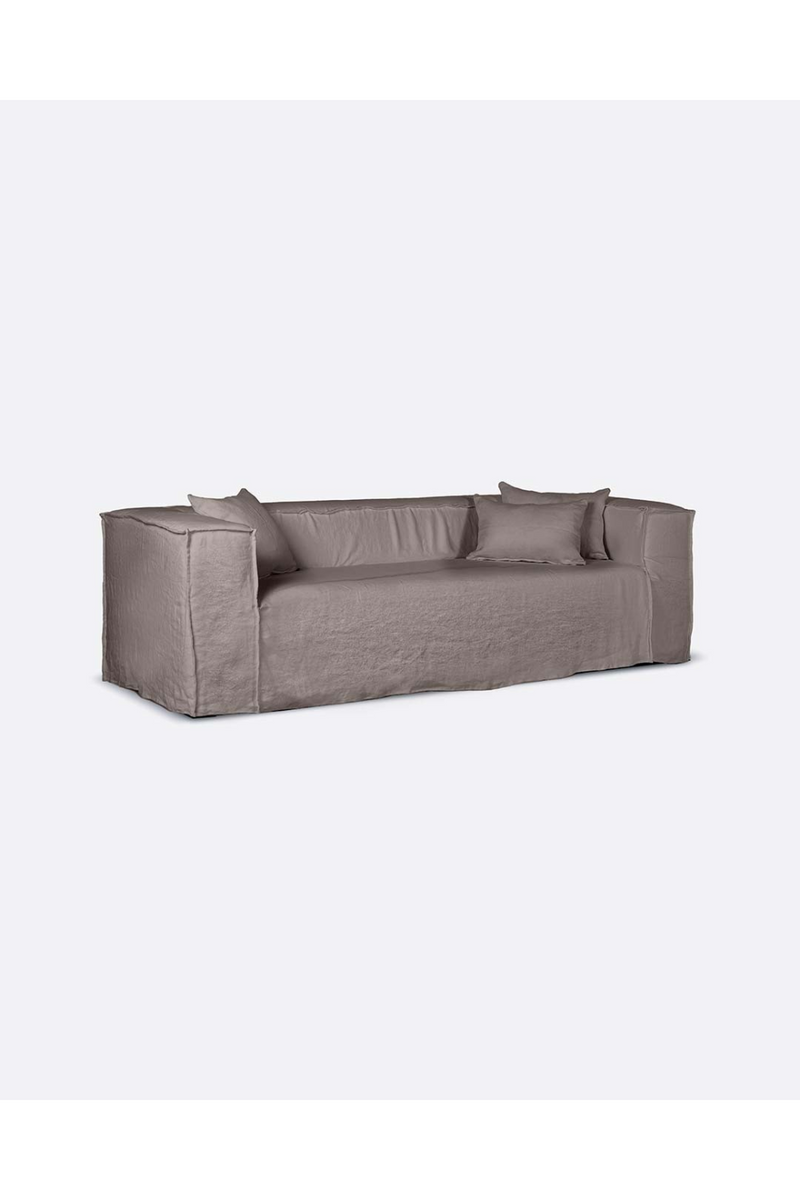 Natural Linen 2-Seater Sofa | Dareels Strozzi | Woodfurniture.com