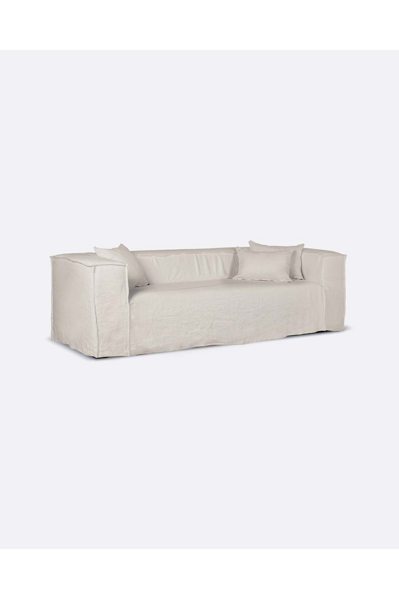 Natural Linen 2-Seater Sofa | Dareels Strozzi | Woodfurniture.com