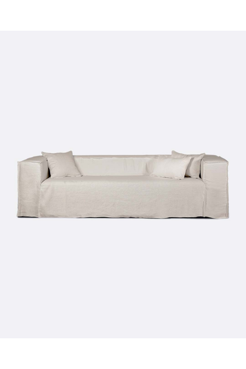 3-Seater Linen Sofa | Dareels Strozzi | Woodfurniture.com