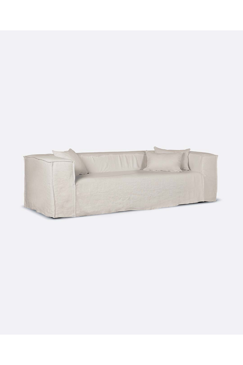 3-Seater Linen Sofa | Dareels Strozzi | Woodfurniture.com