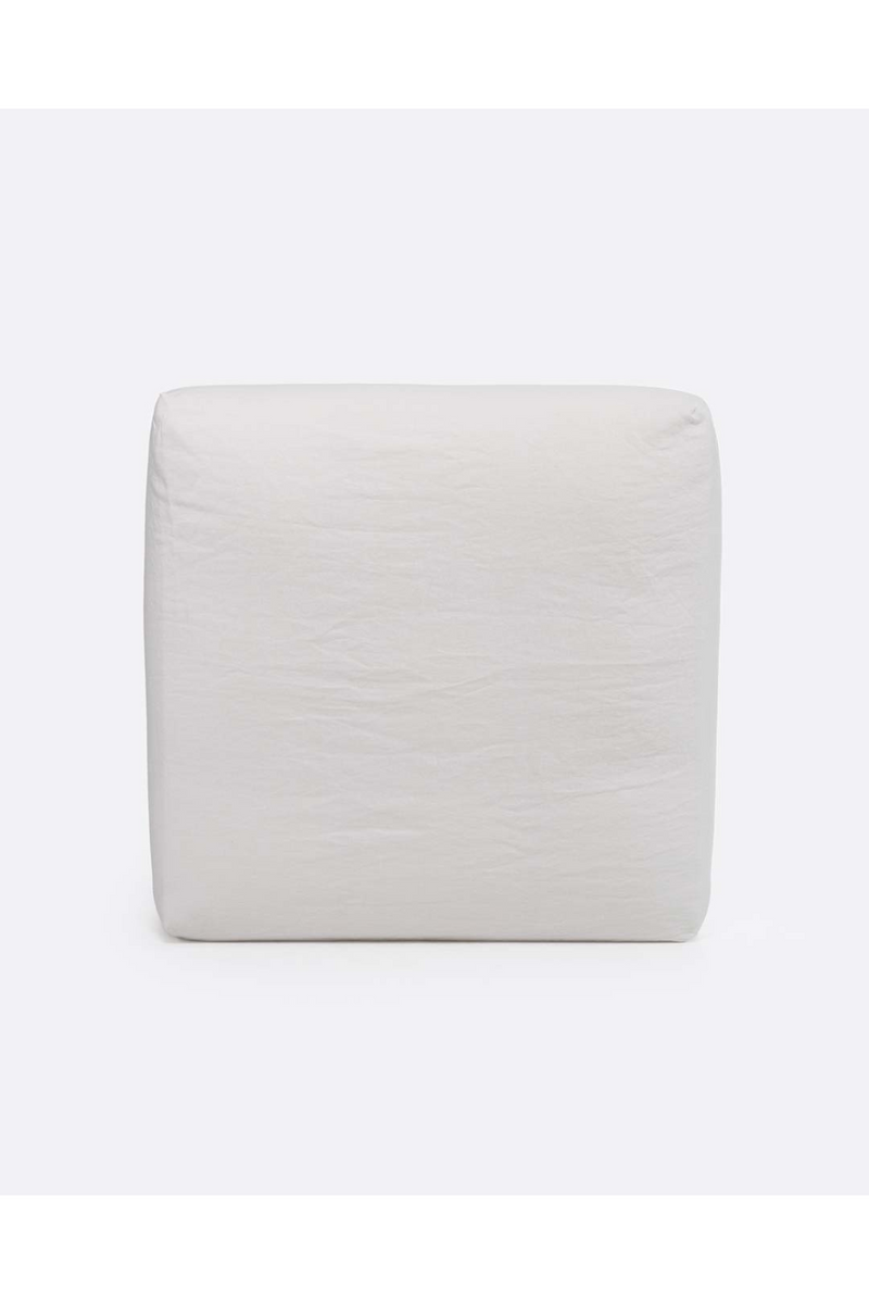 Square Linen Pouf | Dareels Beethoven | Woodfurniture.com