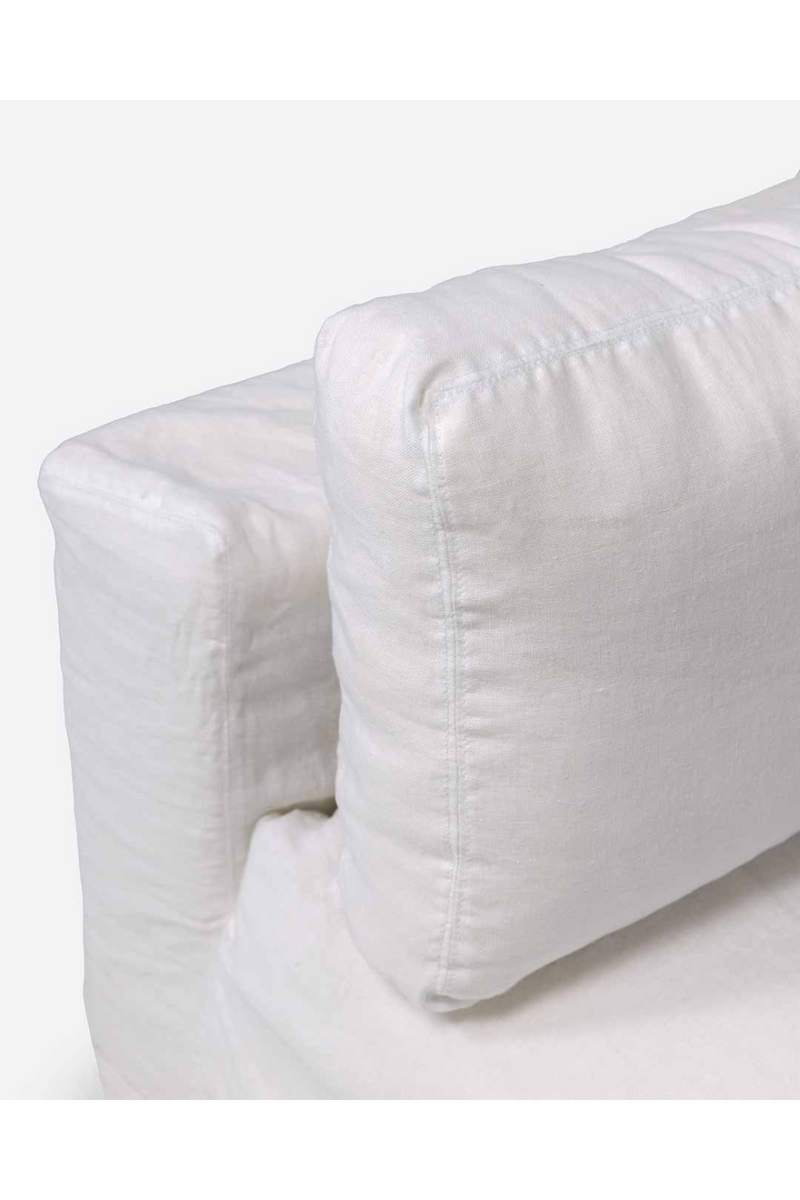 Linen Covered End Sofa | Dareels Beethoven | Woodfurniture.com