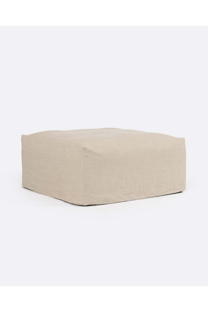 Square Linen Pouf | Dareels Beethoven | Woodfurniture.com