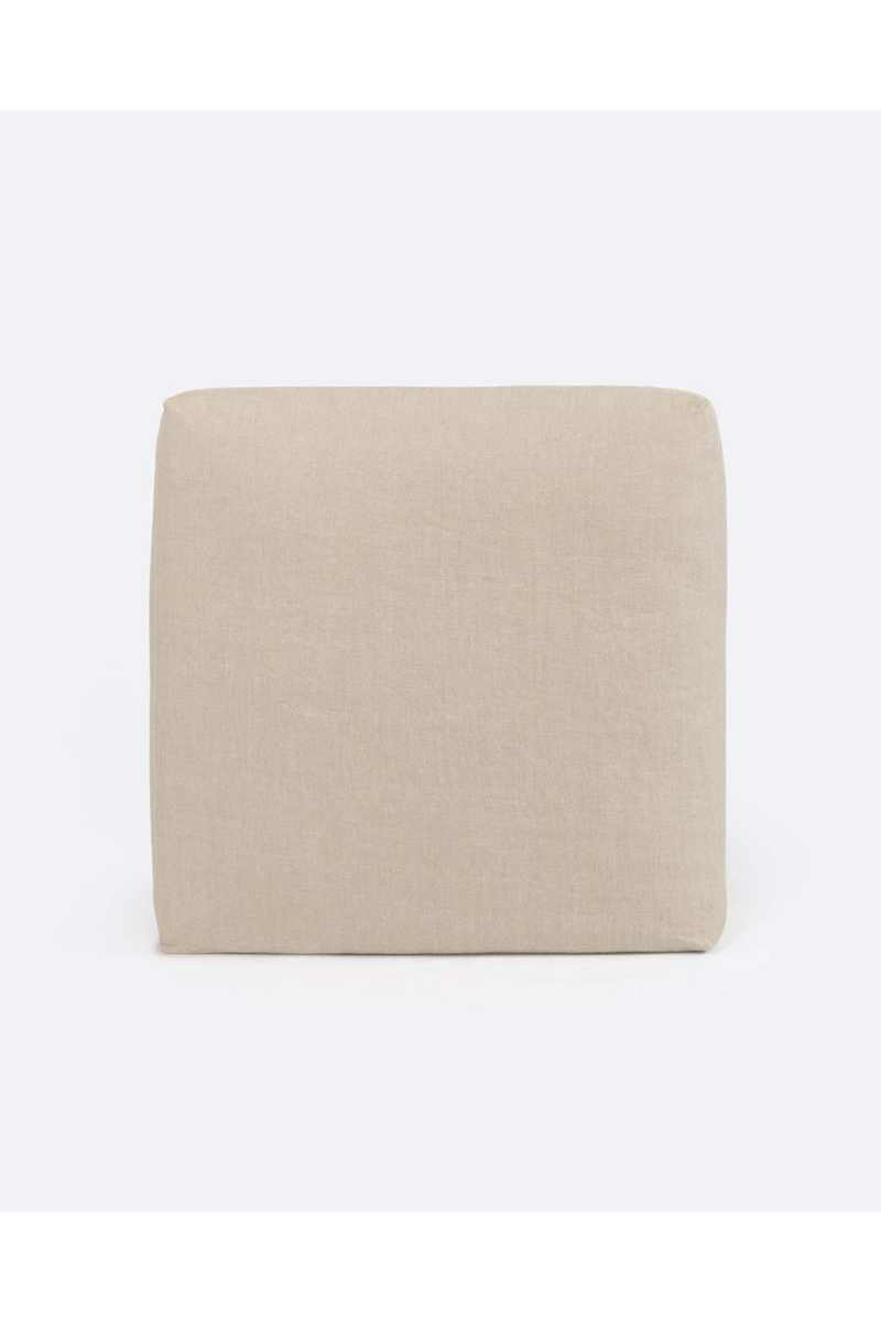 Square Linen Pouf | Dareels Beethoven | Woodfurniture.com