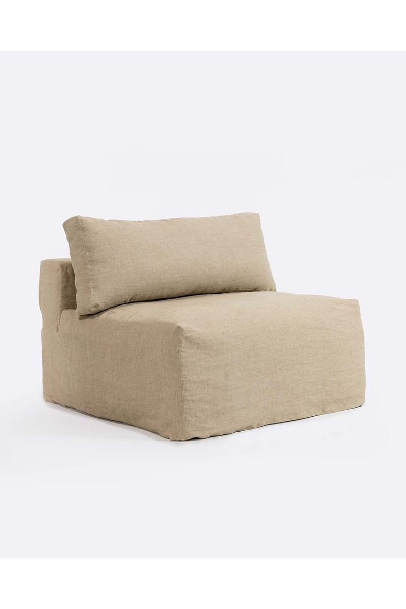 Linen Covered Central Sofa | Dareels Beethoven | Woodfurniture.com