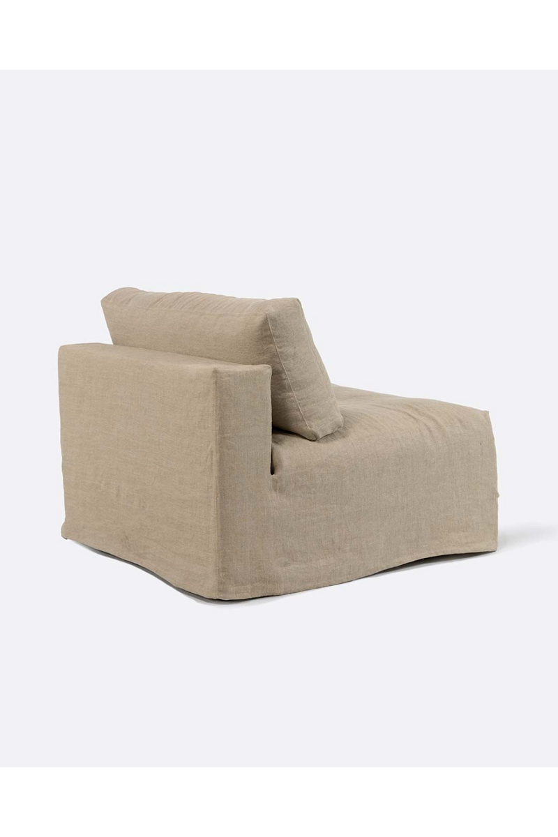 Linen Covered Central Sofa | Dareels Beethoven | Woodfurniture.com