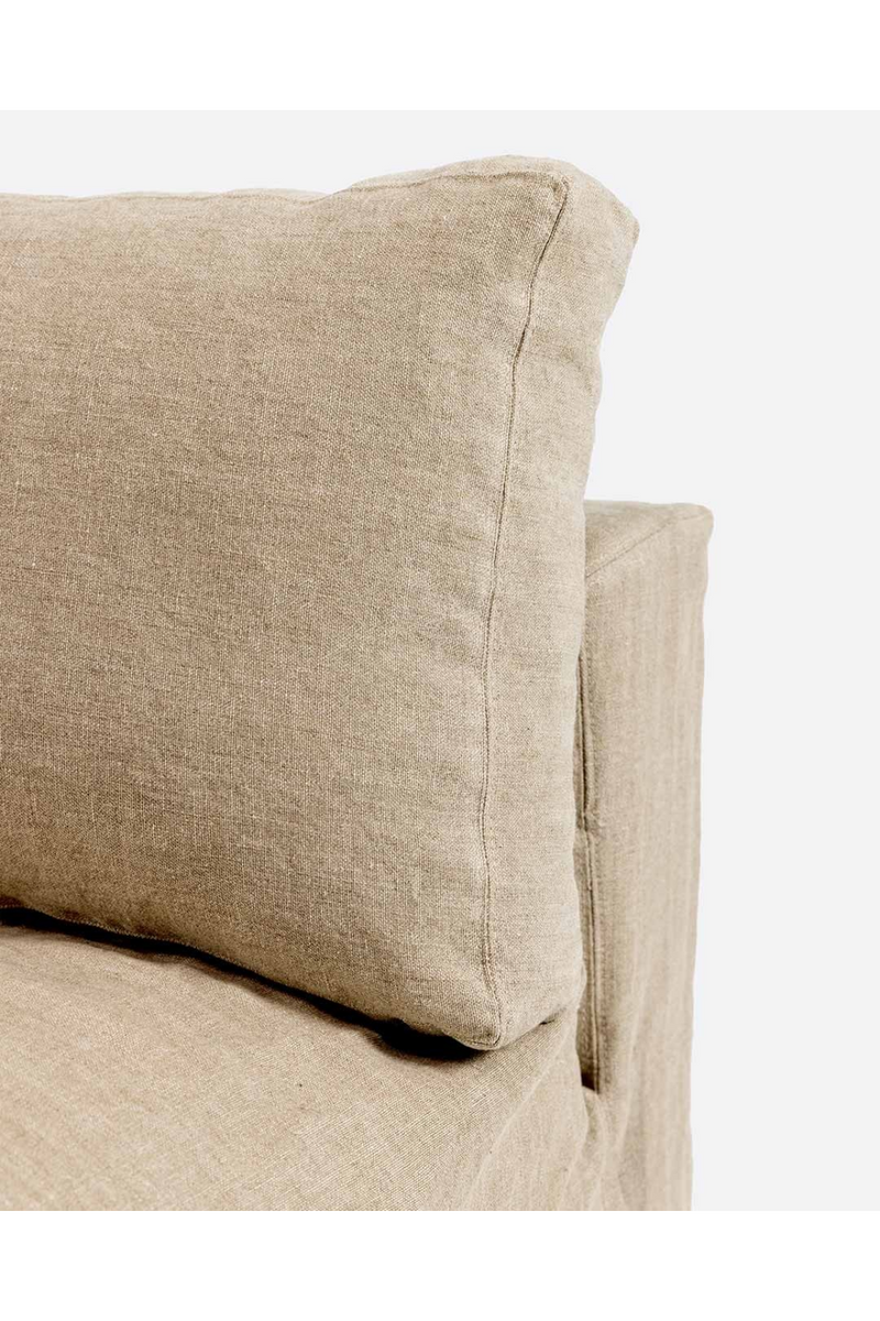 Linen Covered Central Sofa | Dareels Beethoven | Woodfurniture.com