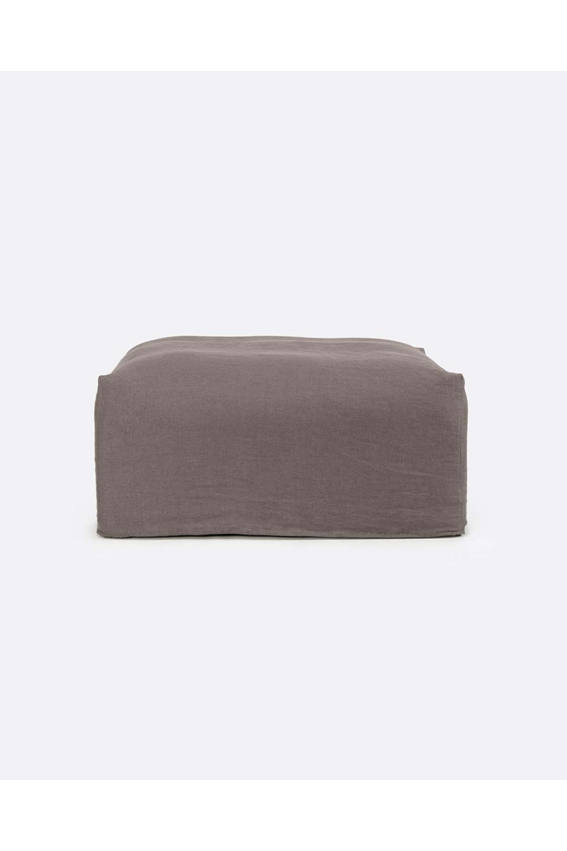 Square Linen Pouf | Dareels Beethoven | Woodfurniture.com