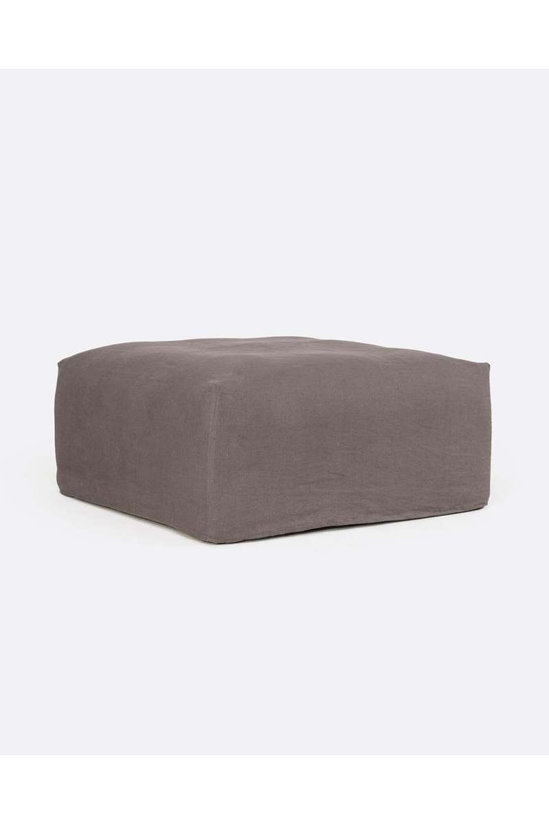 Square Linen Pouf | Dareels Beethoven | Woodfurniture.com