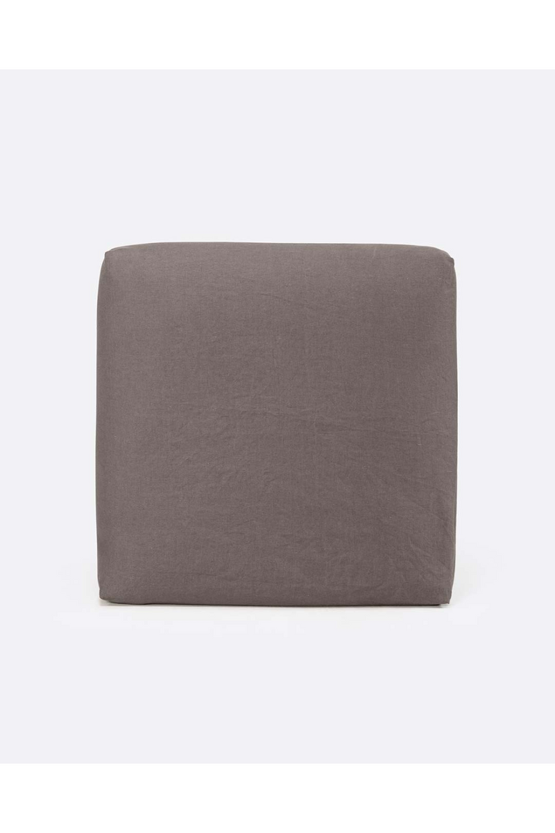 Square Linen Pouf | Dareels Beethoven | Woodfurniture.com