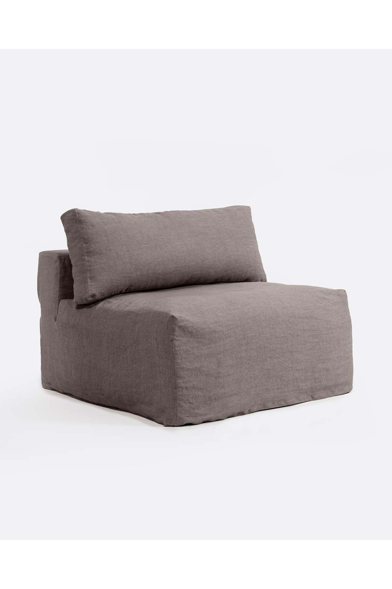 Linen Covered Central Sofa | Dareels Beethoven | Woodfurniture.com