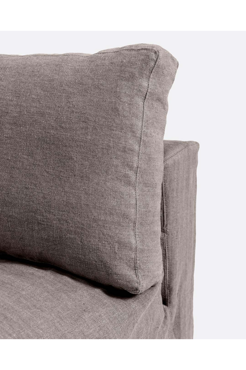 Linen Covered Central Sofa | Dareels Beethoven | Woodfurniture.com