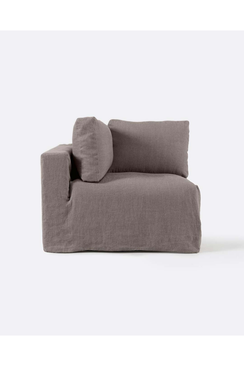 Linen Covered End Sofa | Dareels Beethoven | Woodfurniture.com