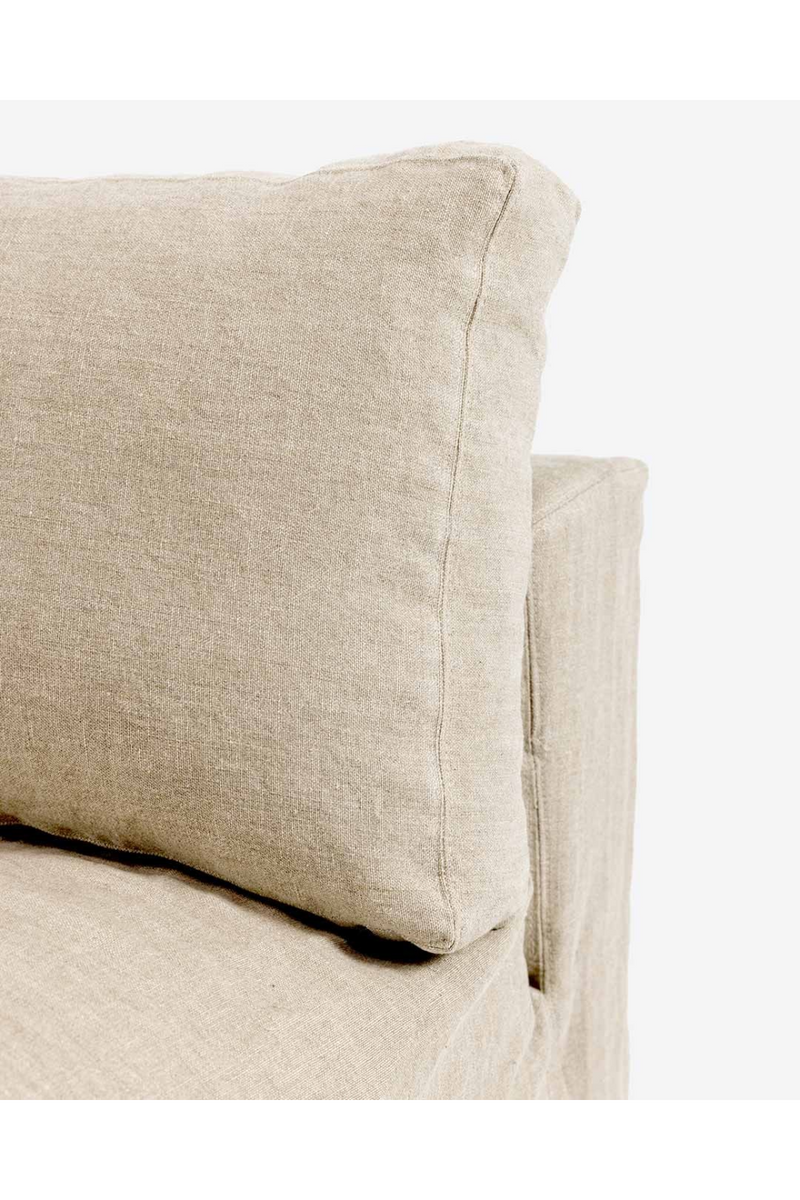 Linen Covered Central Sofa | Dareels Beethoven | Woodfurniture.com