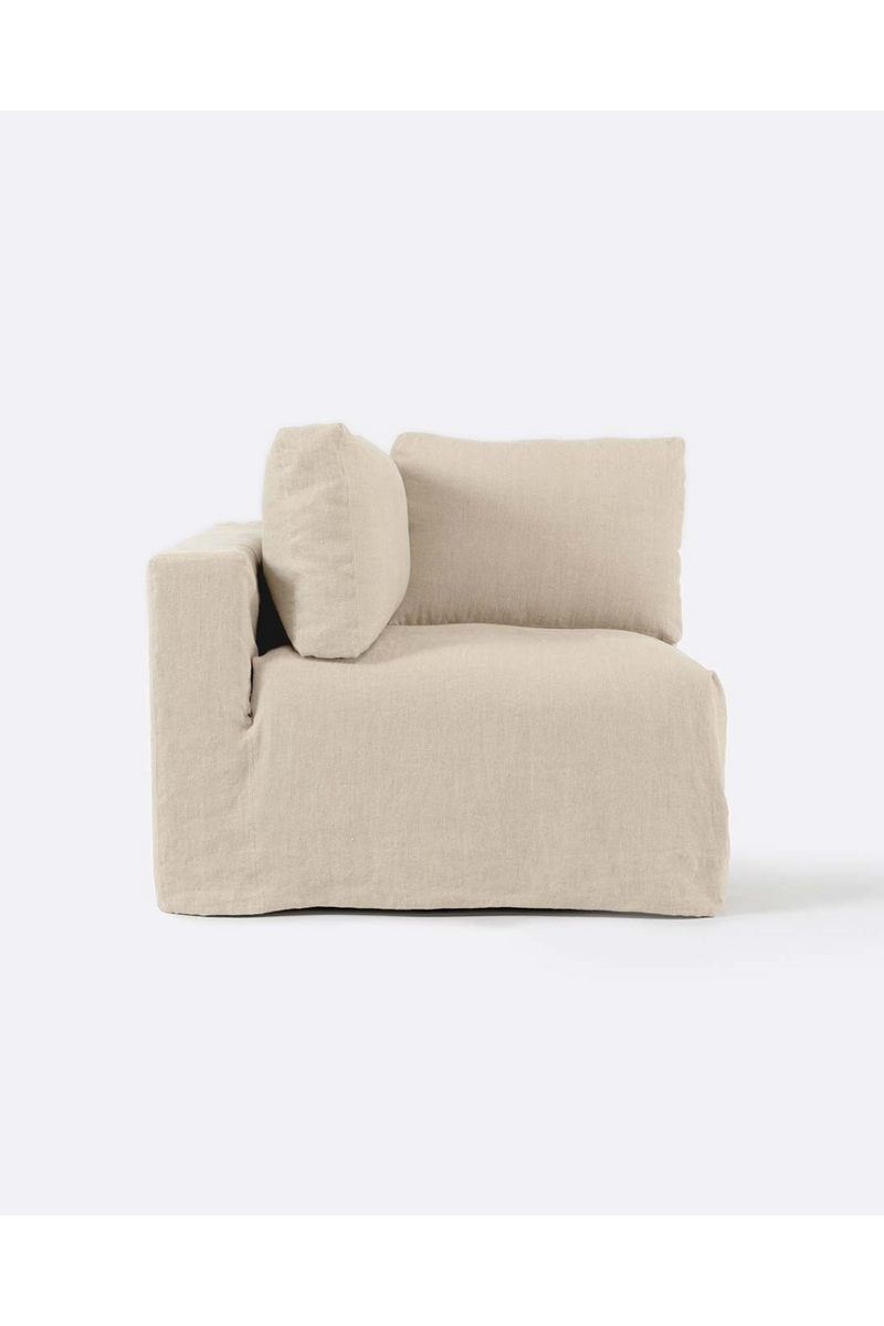 Linen Covered End Sofa | Dareels Beethoven | Woodfurniture.com