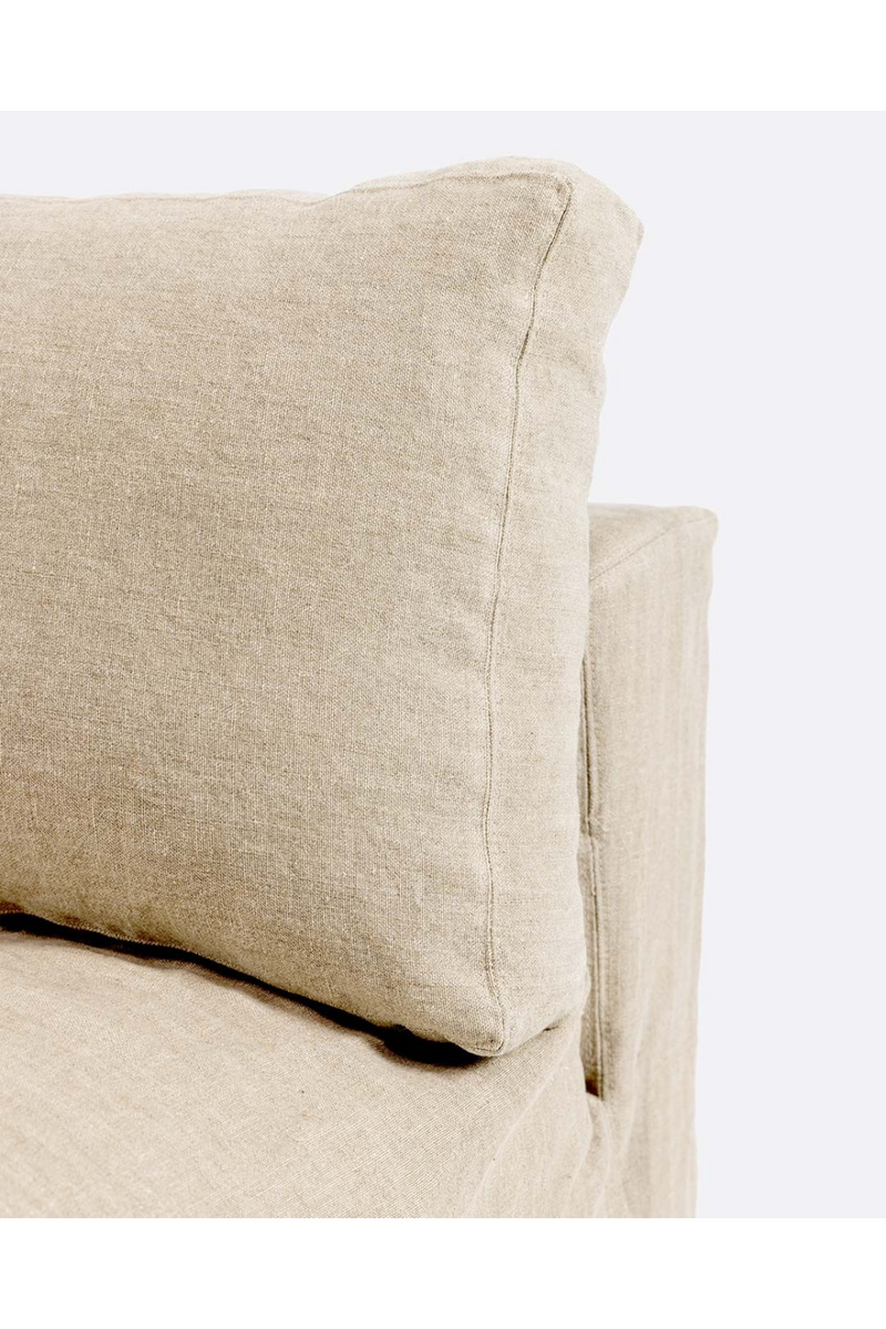 Linen Covered End Sofa | Dareels Beethoven | Woodfurniture.com