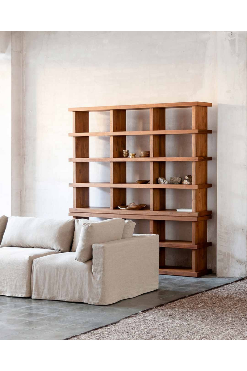 Teak Stackable Bookshelf | Dareels Dumai | Woodfurniture.com