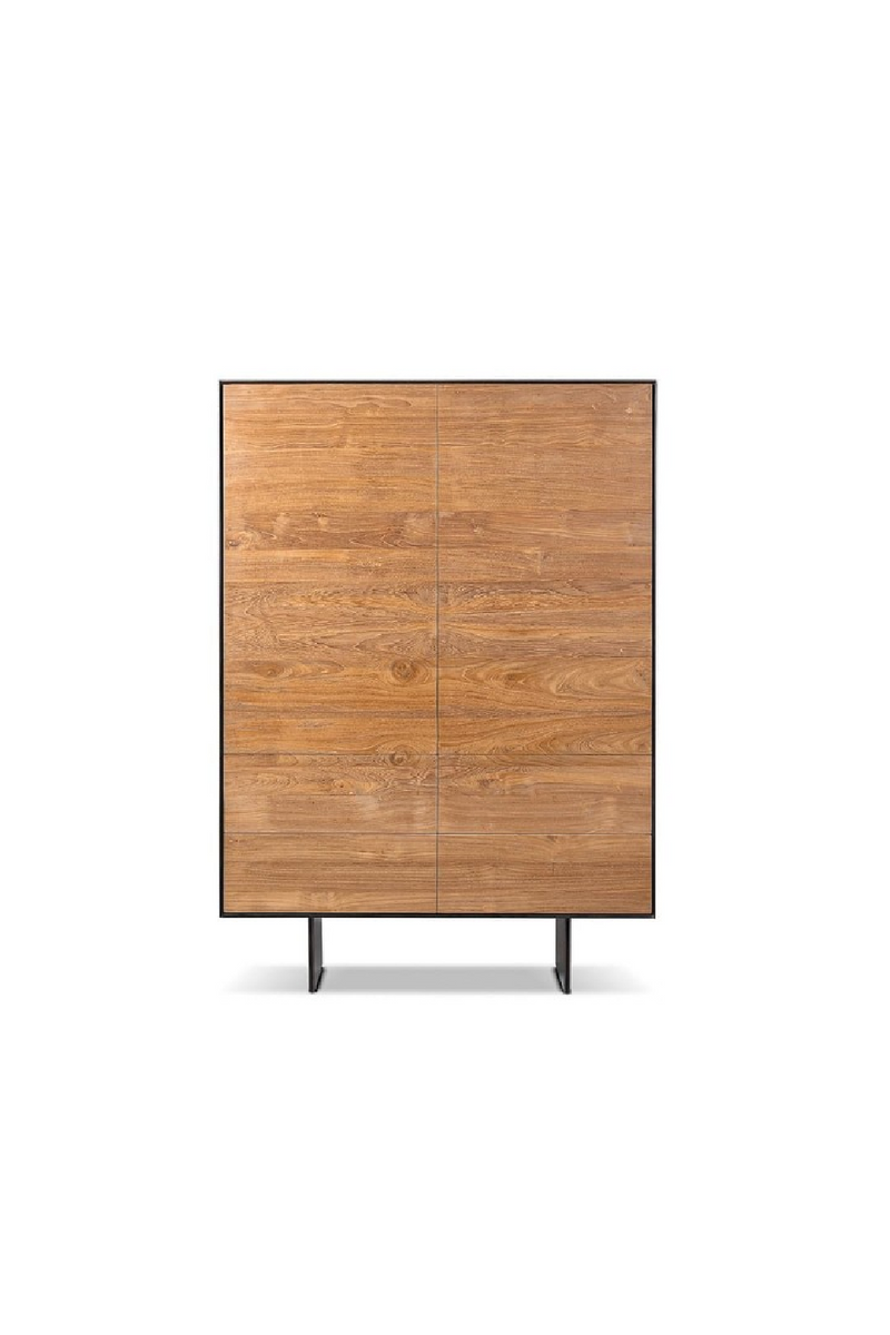 Iron Framed Teak Sideboard | Dareels Geox  | Woodfurniture.com