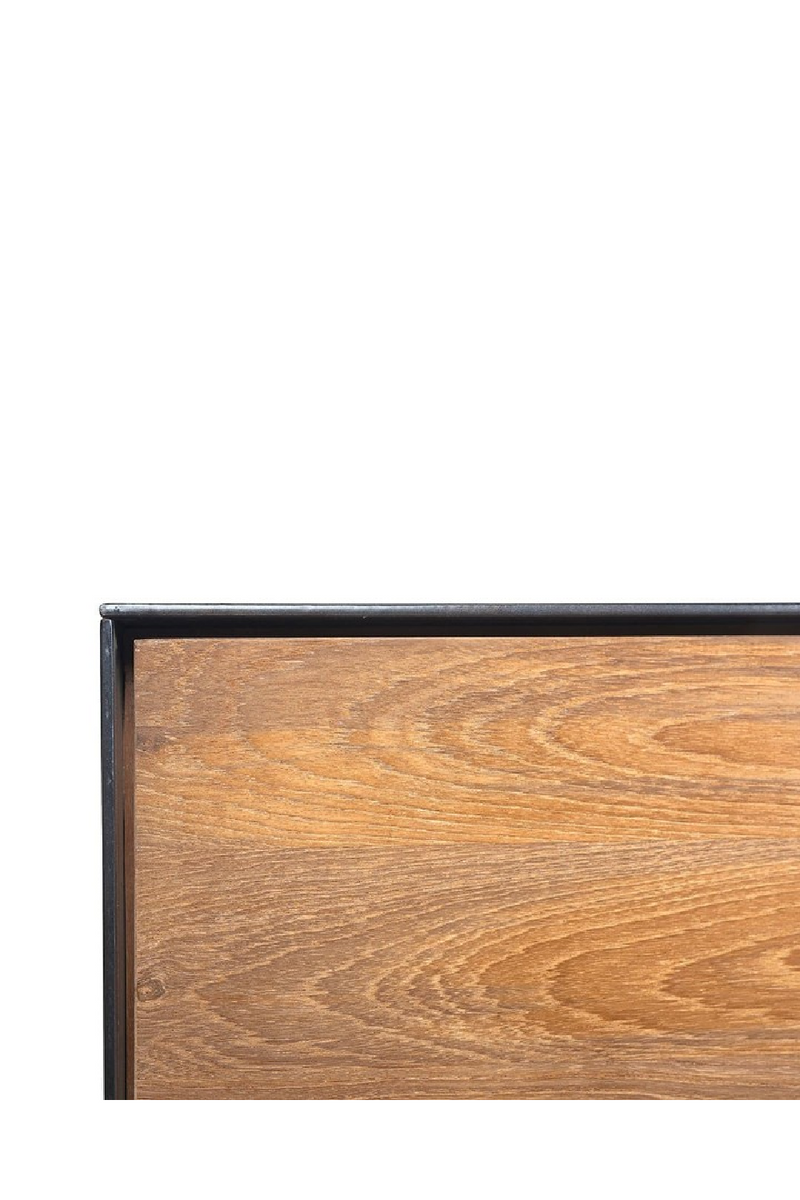 Iron Framed Teak Sideboard | Dareels Geox  | Woodfurniture.com