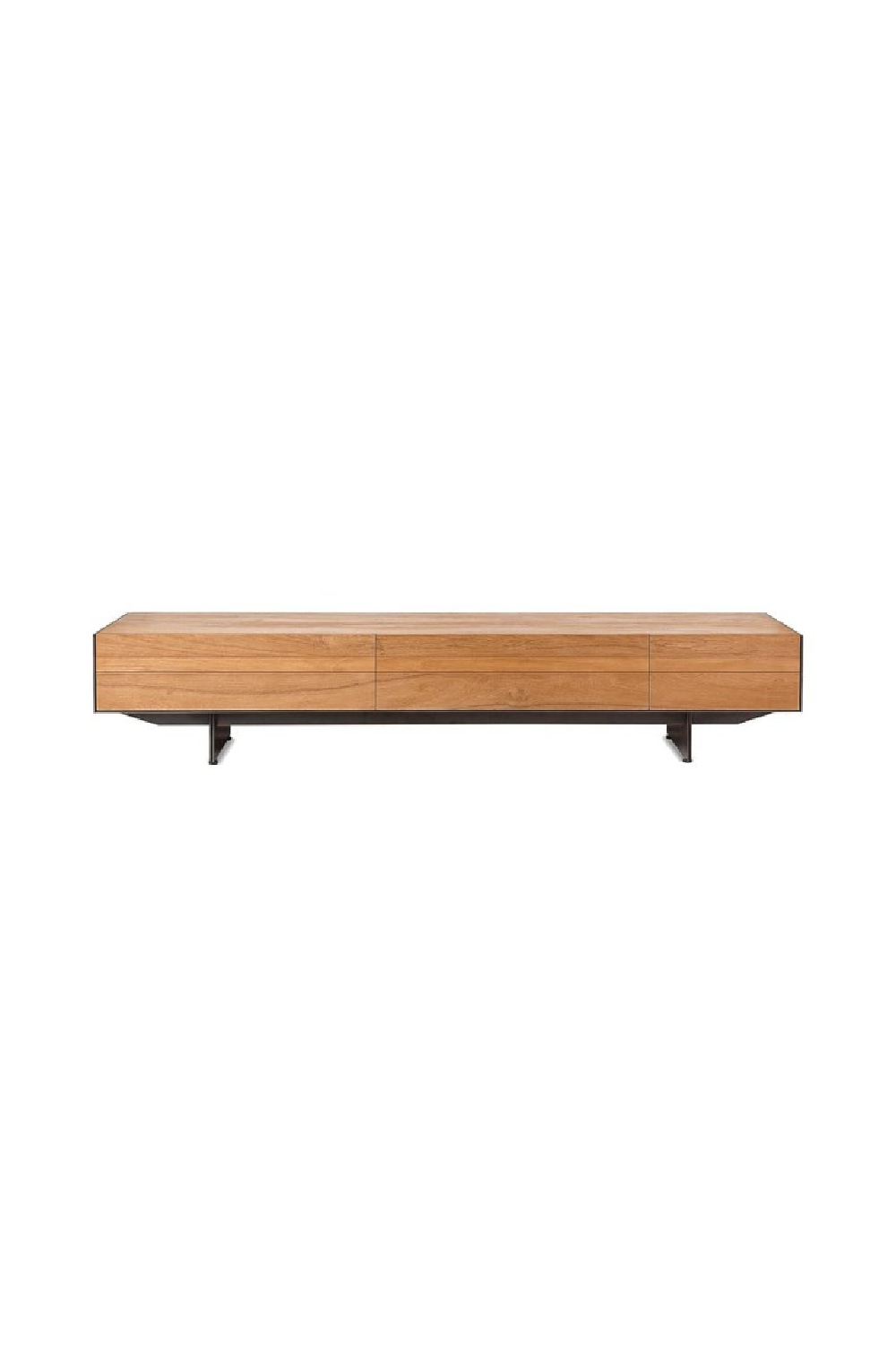 Natural Teak Low Sideboard | Dareels Geox | Woodfurniture.com