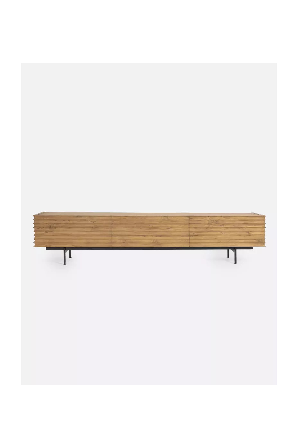 Fluted Teak 4-Drawer Sideboard | Dareels Taman | Oroatrade.com