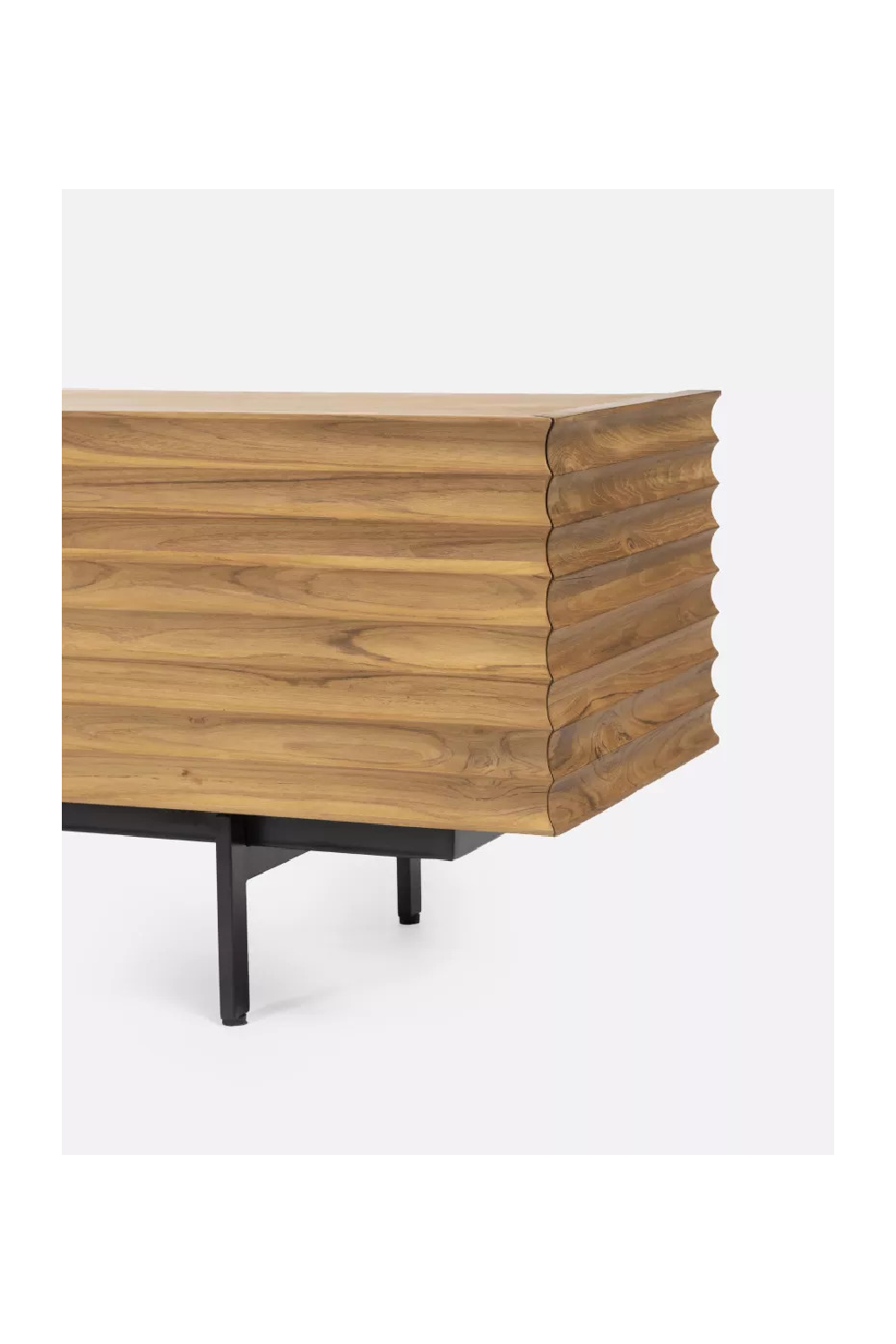 Fluted Teak 4-Drawer Sideboard | Dareels Taman | Oroatrade.com