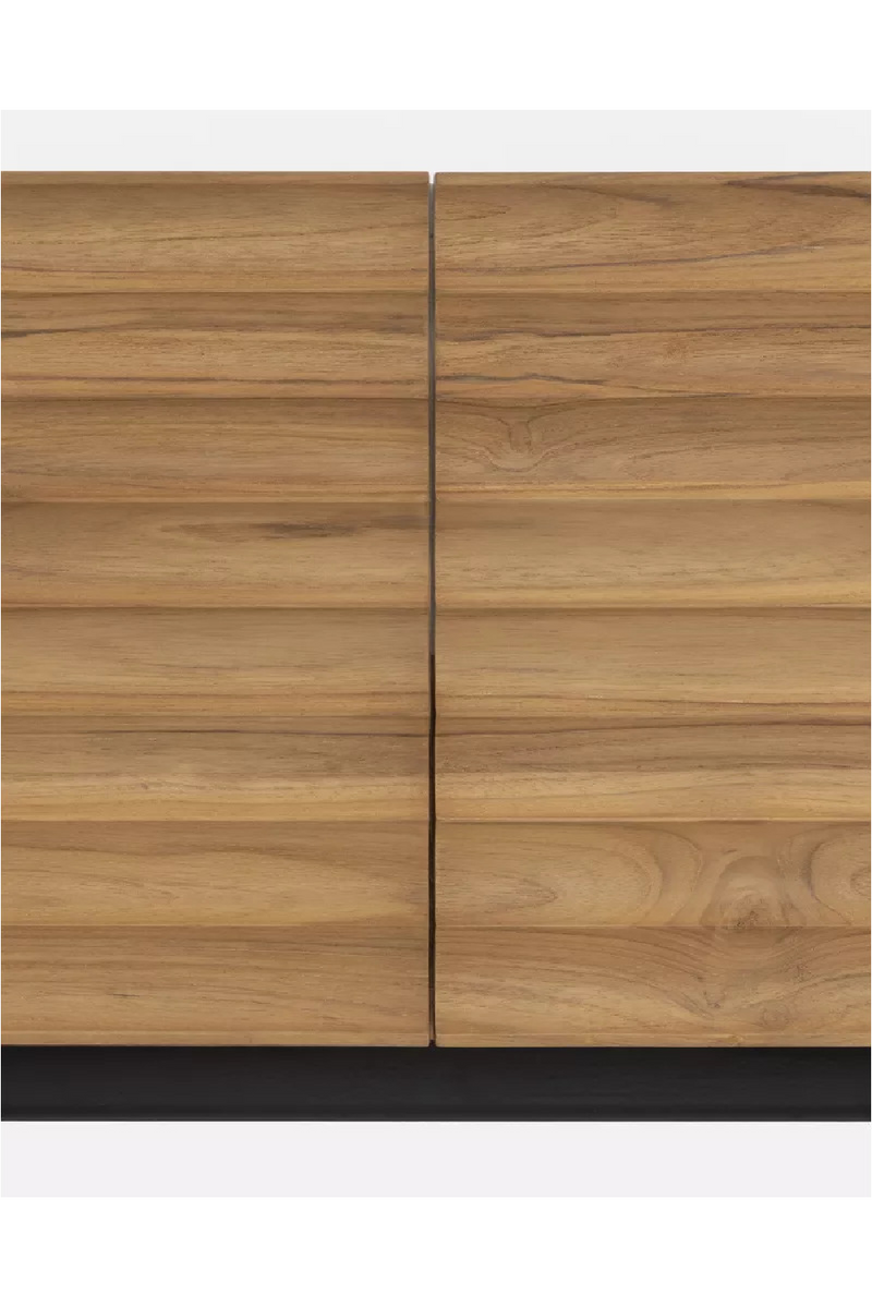 Fluted Teak 4-Drawer Sideboard | Dareels Taman | Oroatrade.com