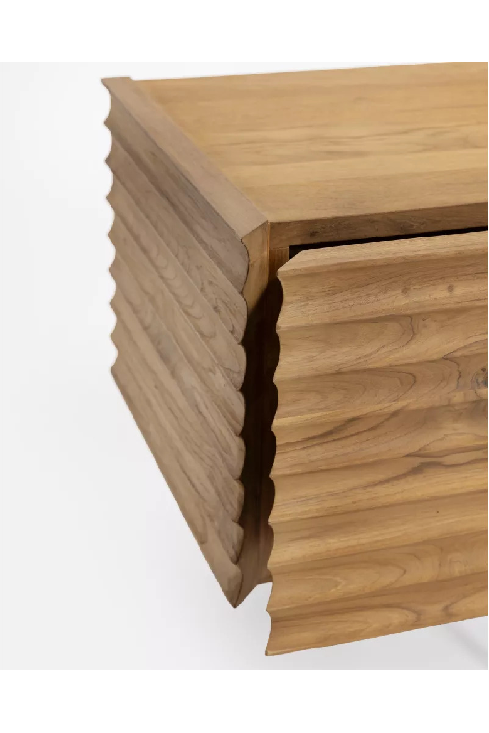 Fluted Teak 4-Drawer Sideboard | Dareels Taman | Oroatrade.com