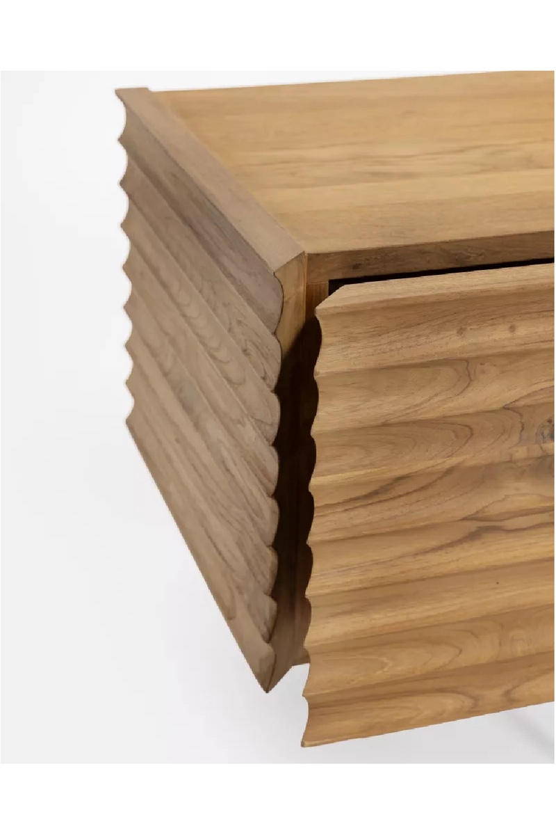 Fluted Teak 4-Drawer Sideboard | Dareels Taman | Oroatrade.com