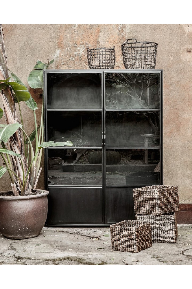 Glass Door Display Cabinet | Dareels Iron Ox | Woodfurniture.com