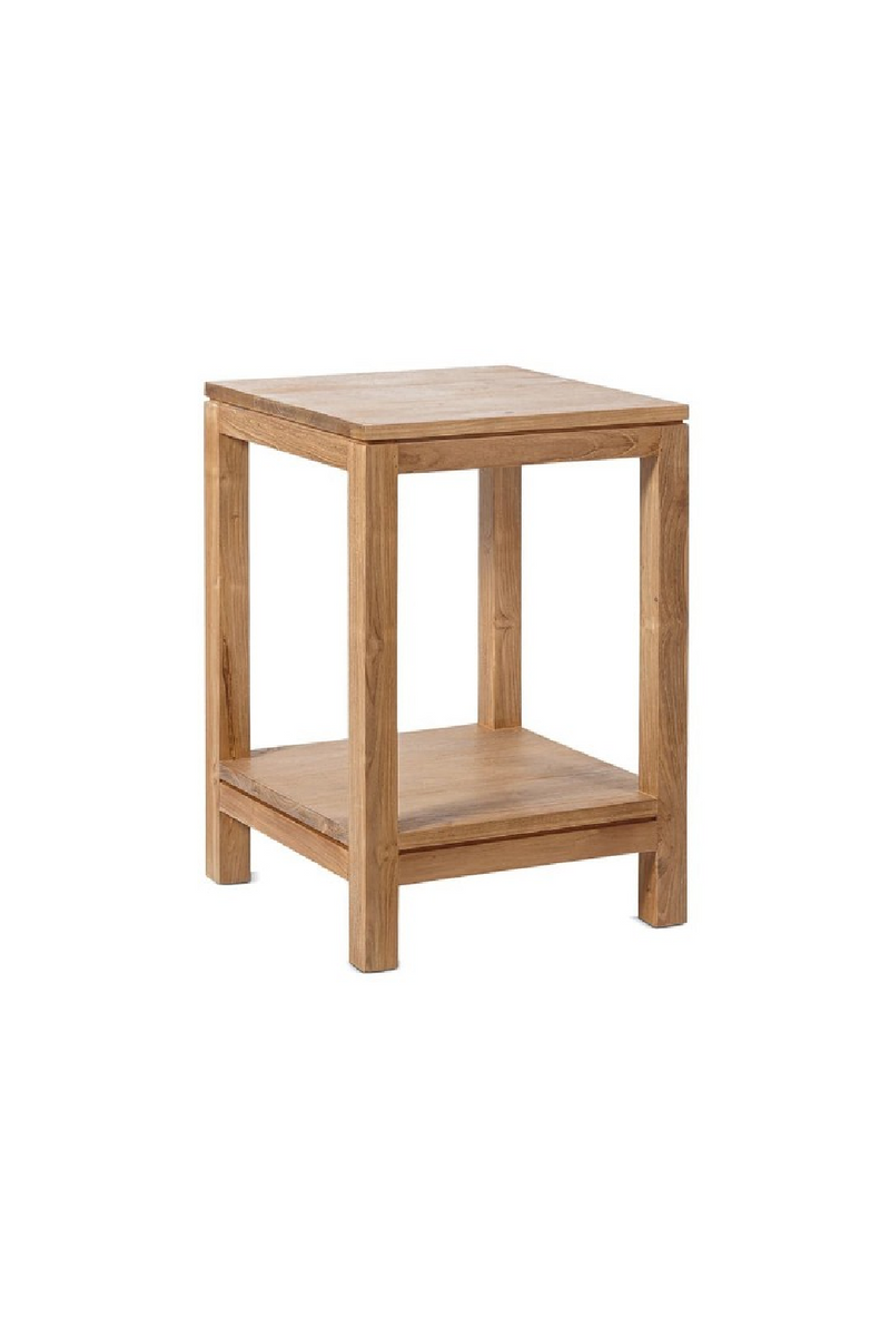 Natural Teak Bedside Table | Dareels Essent | Woodfurniture.com