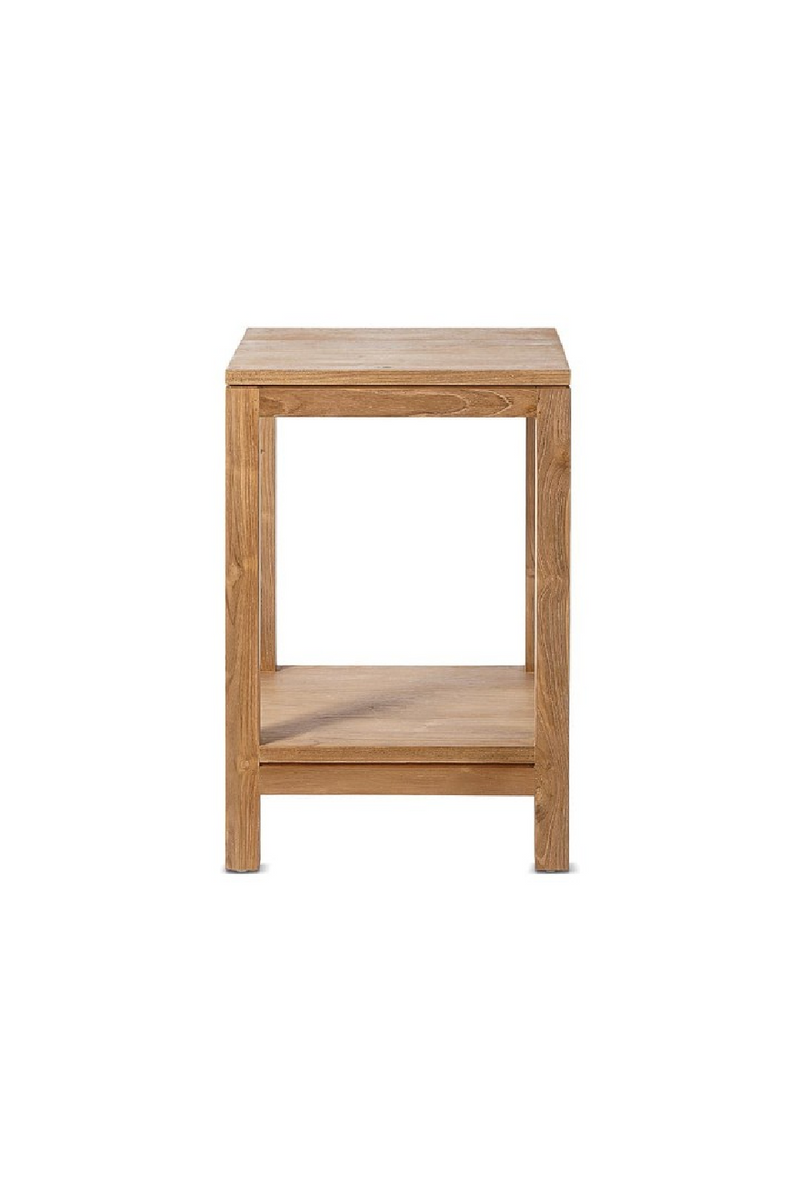 Natural Teak Bedside Table | Dareels Essent | Woodfurniture.com