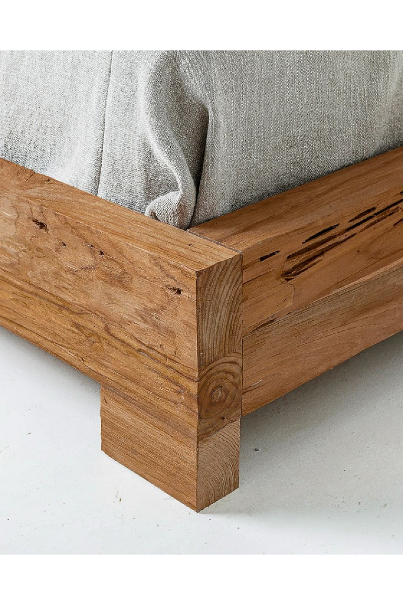 Natural Teak Bed | Dareels Solid | Woodfurniture.com