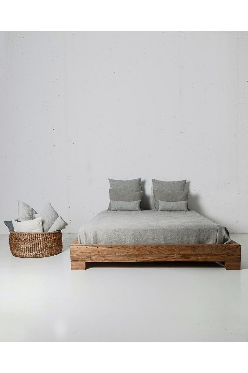 Natural Teak Bed | Dareels Solid | Woodfurniture.com