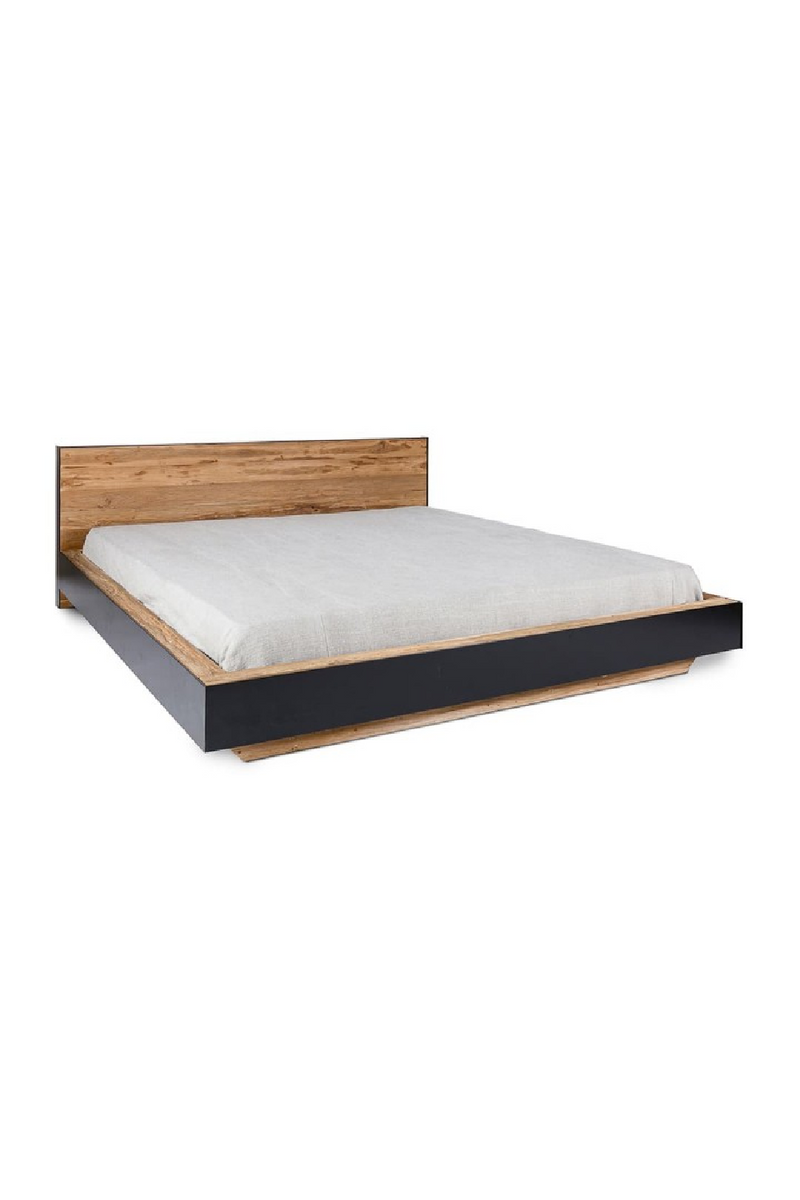 Rustic Solid Teak Bed | Dareels Geox | Woodfurniture.com