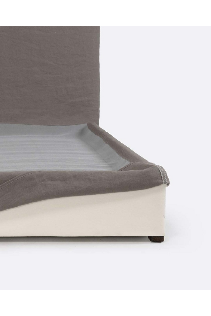 Linen Covered Queen Bed | Dareels Beethoven | Woodfurniture.com