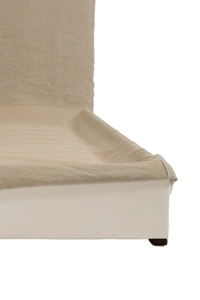 Linen Covered Queen Bed | Dareels Beethoven | Woodfurniture.com