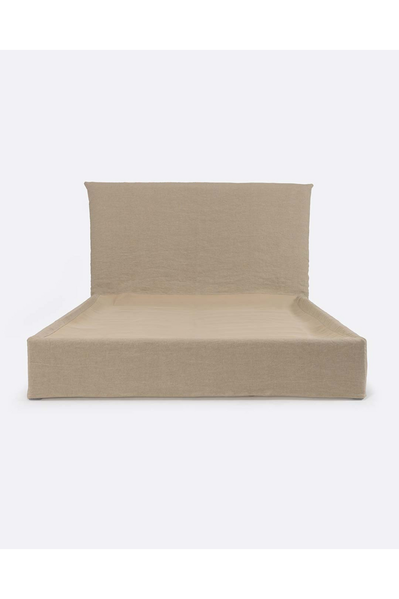 Linen Covered King Bed | Dareels Beethoven | Woodfurniture.com