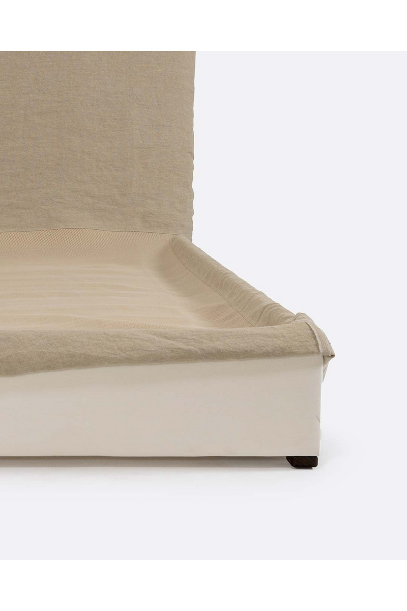 Linen Covered King Bed | Dareels Beethoven | Woodfurniture.com