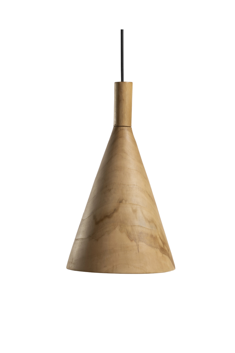 Geometric Teak Pendant Lamp | Dareels Vertex | Oroatrade.com