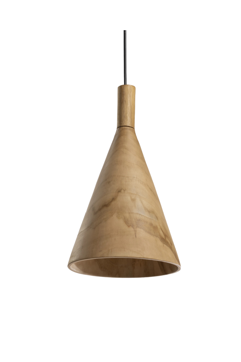 Geometric Teak Pendant Lamp | Dareels Vertex | Oroatrade.com