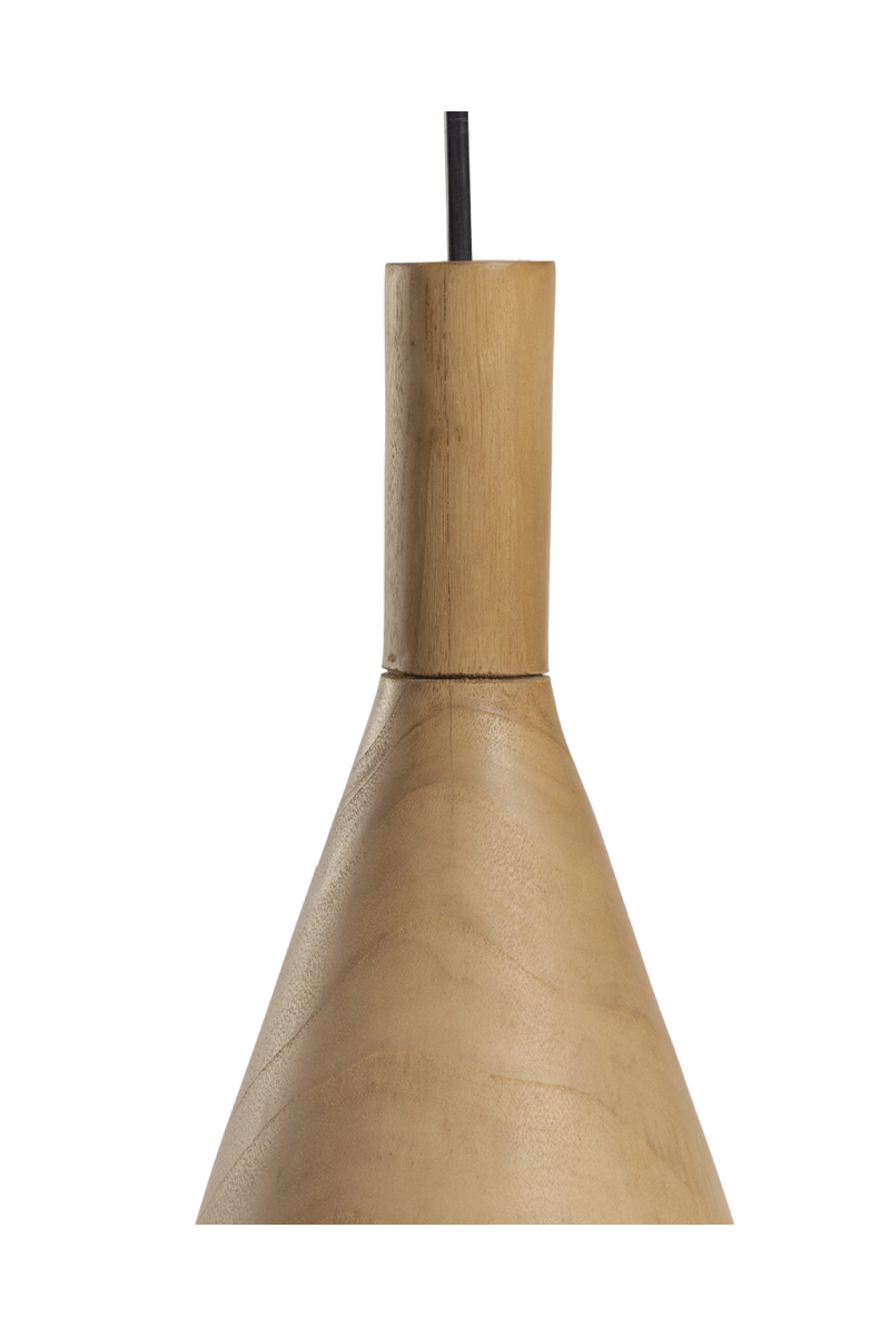 Geometric Teak Pendant Lamp | Dareels Vertex | Oroatrade.com